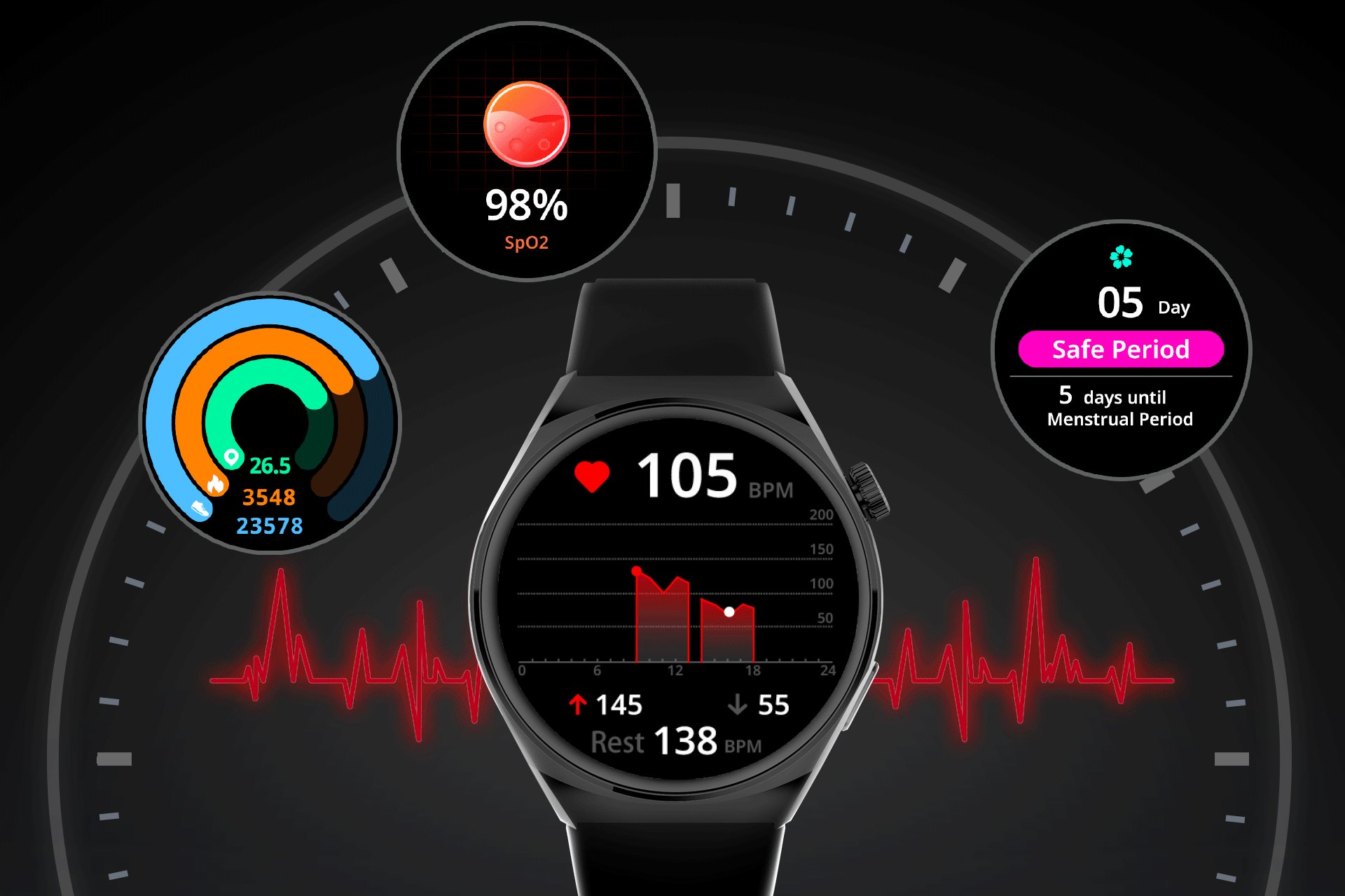 ساعت هوشمند شیائومی بلک شارک S1